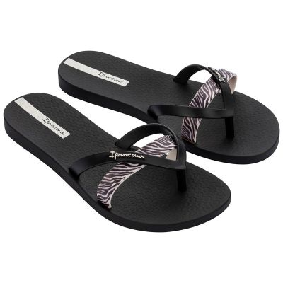 Ipanema Kirei women's flip-flops, fashionable and comfortable, black for the beach