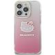 3. Hello Kitty IML Gradient Electrop Kitty Head case for iPhone 14 Pro - pink