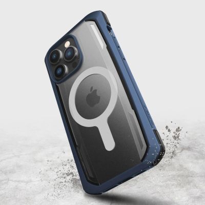 9. Raptic X-Doria Secure Case for iPhone 14 Pro with MagSafe armored cover blue