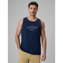 Men's regular sleeveless T-shirt with print 4F 4FRSS26TSLEM331-31S