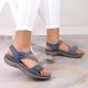 4. Comfortable Rieker W RKR587 blue sandals