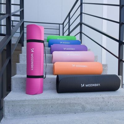 13. Wozinsky exercise mat 181 x 63 x 0.9 cm thick gymnastic yoga mat blue