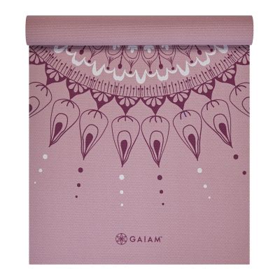 9. Gaiam Here & Now Dusty Rose Yoga Mat 4mm 65272