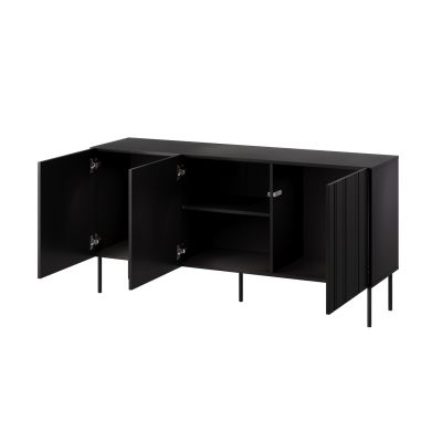 2. ISLA chest of drawers 150.5x40x75 black matt