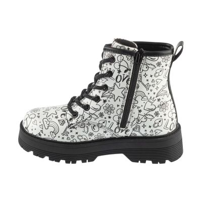 2. Skechers Gravlen Hi – Doodle Down 303408L-SLBK Grey, Size 29