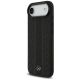 2. Mercedes Leather Laurel Leaves Stripes MagSafe Case for iPhone 17 Air - Black