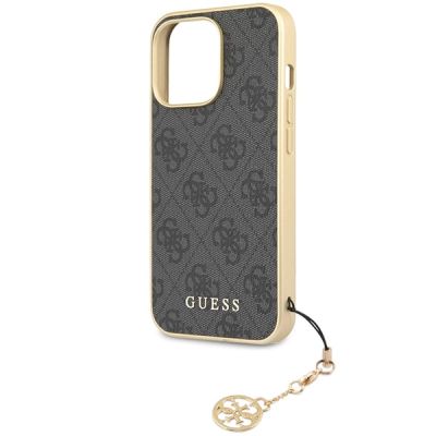 6. Guess 4G Charms Collection case for iPhone 14 Pro - gray