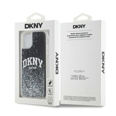 4. DKNY Liquid Glitter Big Logo case for iPhone 11 / Xr - black