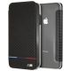 BMW Carbon Tricolor Stripe iPhone XS Max Case - Black