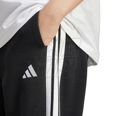 9. adidas Essentials 3-Stripes Fleece Loose-Fit Pants W JE1276