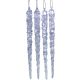 7. CRYSTAL ICICLES HANGING DECORATION 22CM 4PCS