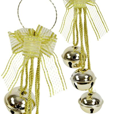 4. DECORATIVE BALL DECORATION, 46 CM LONG, GOLDEN
