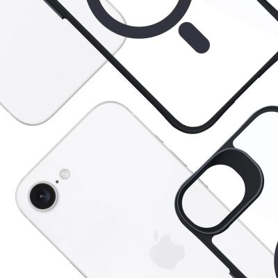 4. 3mk Satin Armor MagCase for Apple iPhone 16e / SE 4 - Transparent