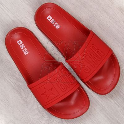 3. Rubber beach slippers Big Star M DD174689 red