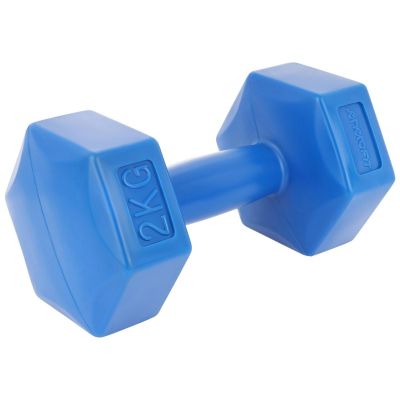 7. EB FIT composite dumbbell set 2x2kg blue 1027029