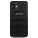 3. AMG Leather Debossed Lines case for iPhone 12 mini - black