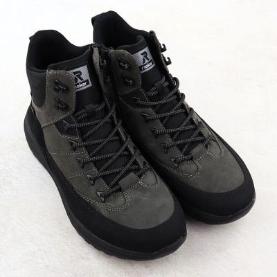 4. Men's leather waterproof boots gray Rieker U0174-42