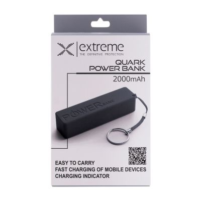 8. ESPERANZA POWER BANK 2000MAH QUARK BLACK XMP101K