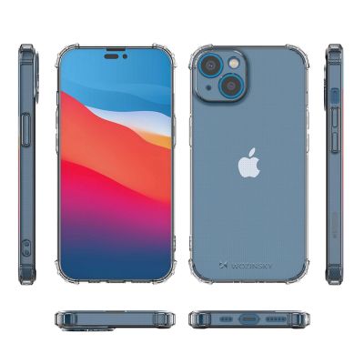 7. Wozinsky Anti Shock case for iPhone 14 Plus transparent transparent case