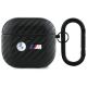 BMW Carbon Double Metal Logo Case for AirPods 4 - Black