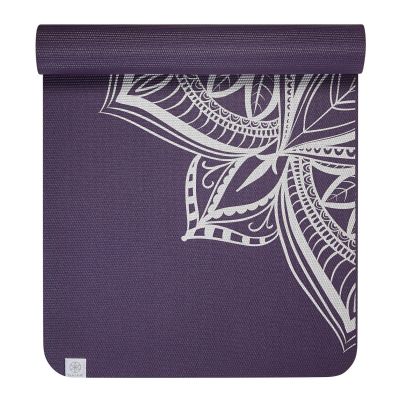 9. Gaiam Aubergine Medallion yoga mat 6 mm 63844