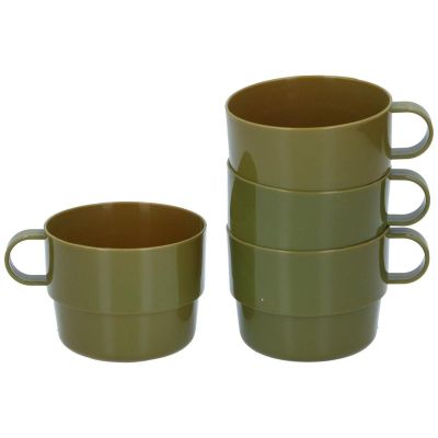 TOURIST MUG 4 PCS CAMP ACTIVE MILITARY