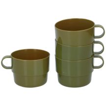 TOURIST MUG 4 PCS CAMP ACTIVE MILITARY
