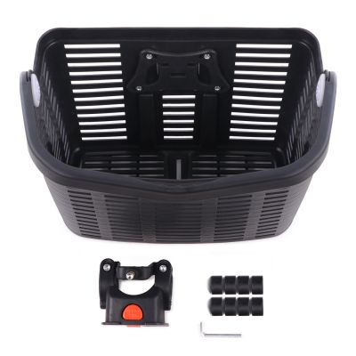 3. Wozinsky WKR-PK plastic handlebar bicycle basket - black