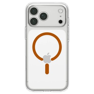 4. Spigen Ultra Hybrid MagSafe Case for iPhone 18 Pro / 17 Pro - Transparent Orange