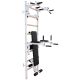 28. WOODEN AND METAL GYMNASTIC WALL BAR WITH BAR, BENCH AND ACCESSORIES BENCHK 233W