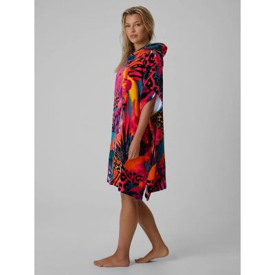 5. Women's beach poncho 4F 4FRSS26TFPOF001-90A