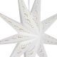 10. PAPER DECORATION STAR 45CM 9 ARMS WHITE