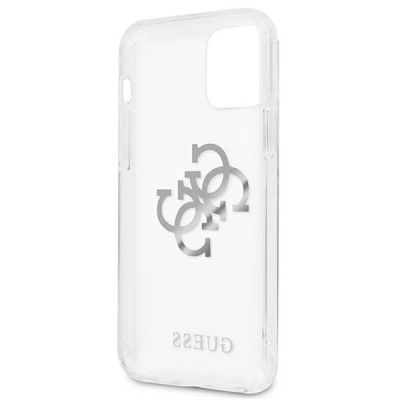 7. Guess GUHCP12LKS4GSI iPhone 12 Pro Max 6.7" Transparent hardcase 4G Silver Charms Collection