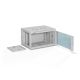 3. ALANTEC Wall-mounted cabinet 19" 6U 600x450, glass door, gray, assembled (SW-6U-600-450-01-SA)