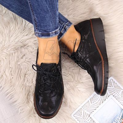 6. Leather shoes Helios W H334 black glossy