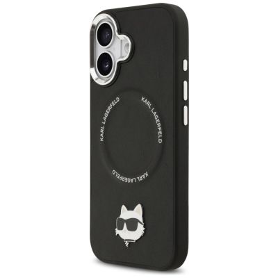 2. Karl Lagerfeld Choupette Pin MagSafe Case for iPhone 17 - Black