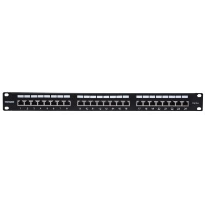 4. INTELLINET 24-Port Cat6a Patchpanel FTP 1HE black