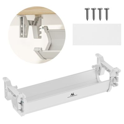 12. MACLEAN UNDERDESK CABLE ORGANIZER/EXTENSION CORD, MAX LOAD 5KG, WHITE MC-106 W