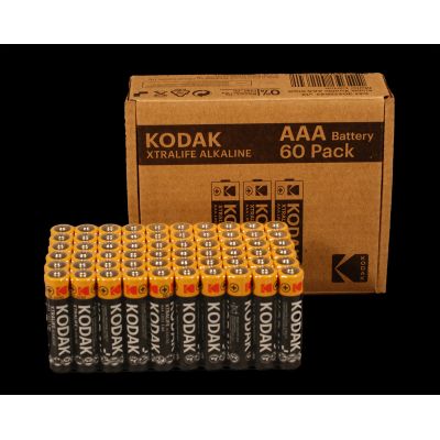 KODAK XTRALIFE ALKALINE BATTERIES AAA LR3 X 60 PCS.