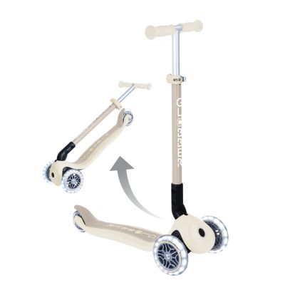 5. Globber PRIMO FOLDABLE LIGHTS ECOLOGIC scooter - Coconut (696-566-2)