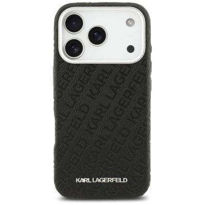 3. Karl Lagerfeld FW Stamped Karl MagSafe Case for iPhone 17 Pro - Black