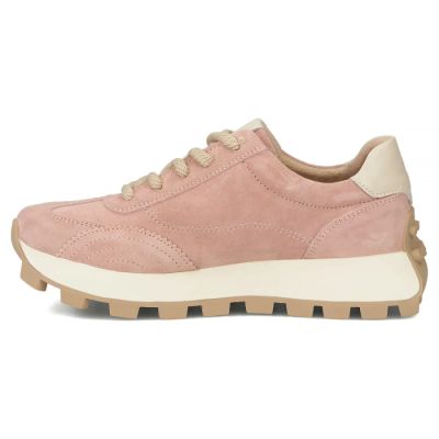 4. Leather platform sneakers, pink, Filippo DP7498