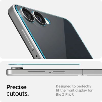 12. Spigen Glas.TR EZ Fit HD Tempered Glass 2-pack for Samsung Galaxy Z Flip 7 - Transparent