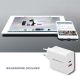 7. QOLTEC WALL CHARGER 63W | 5-20V | 1.5-3A | USB TYPE C PD | USB QC 3.0 | WHITE