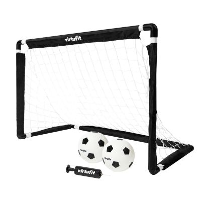 2. VIRTUFIT CHILDREN'S SOCCER GOAL SET WITH 2 BALLS AND PUMP - SOCCER GOALS - 92