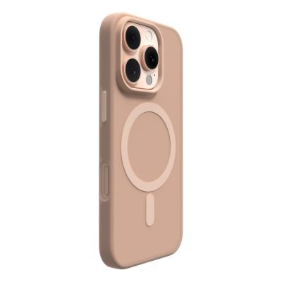 2. Puro Daylight MagSafe Silicone Case for iPhone 16 Pro Max - Beige