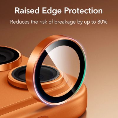 4. ESR Armorite Camera Lens Glass for iPhone 17 Pro / Max / 15 Pro / Max / 16 Pro / Max / 17 Pro / Max - Orange