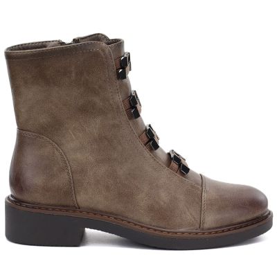 2. Women's winter ankle boots on a block brown M.Daszyński SA252-16 SA252-1