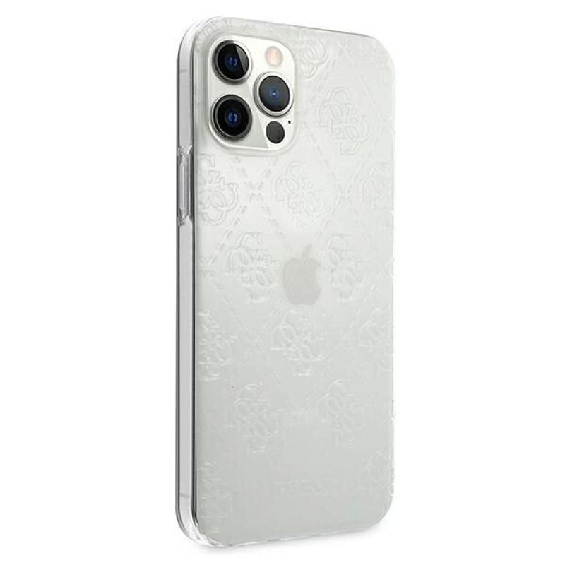 4. Guess GUHCP12M3D4GTR iPhone 12/12 Pro 6.1" transparent hardcase 4G 3D Pattern Collection