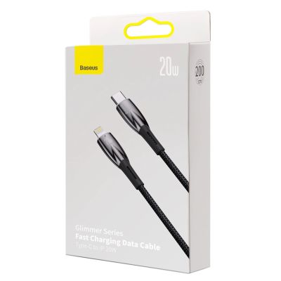 6. Baseus CADH000101 Lightning - USB-C PD cable 20W 480Mb/s 2m - black